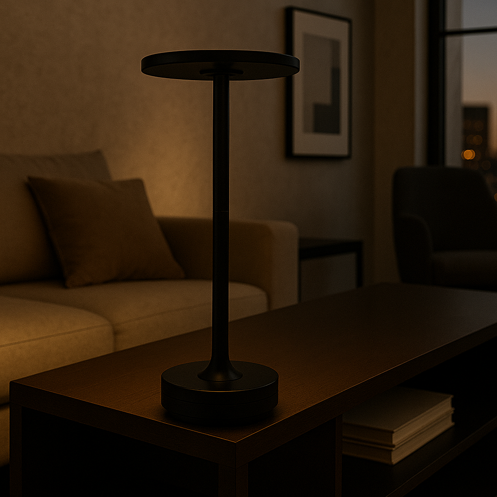 Aurina — Lampe de table halo LED rechargeable
