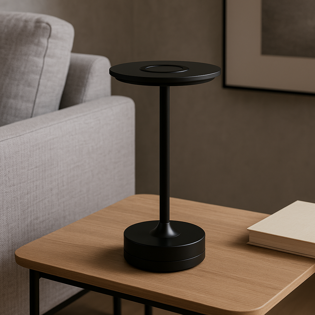 Aurina — Lampe de table halo LED rechargeable