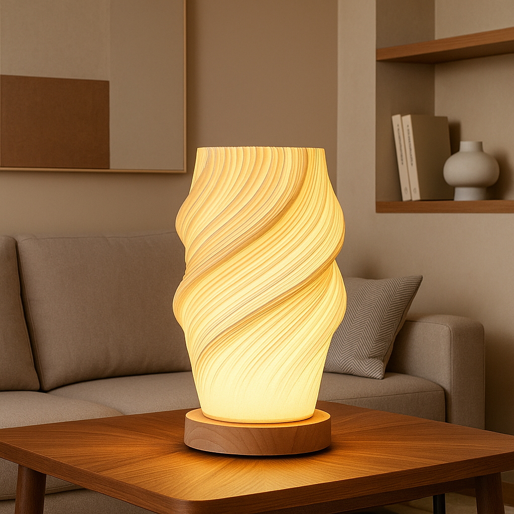 Marella — Lampe à poser ondulée à trois températures