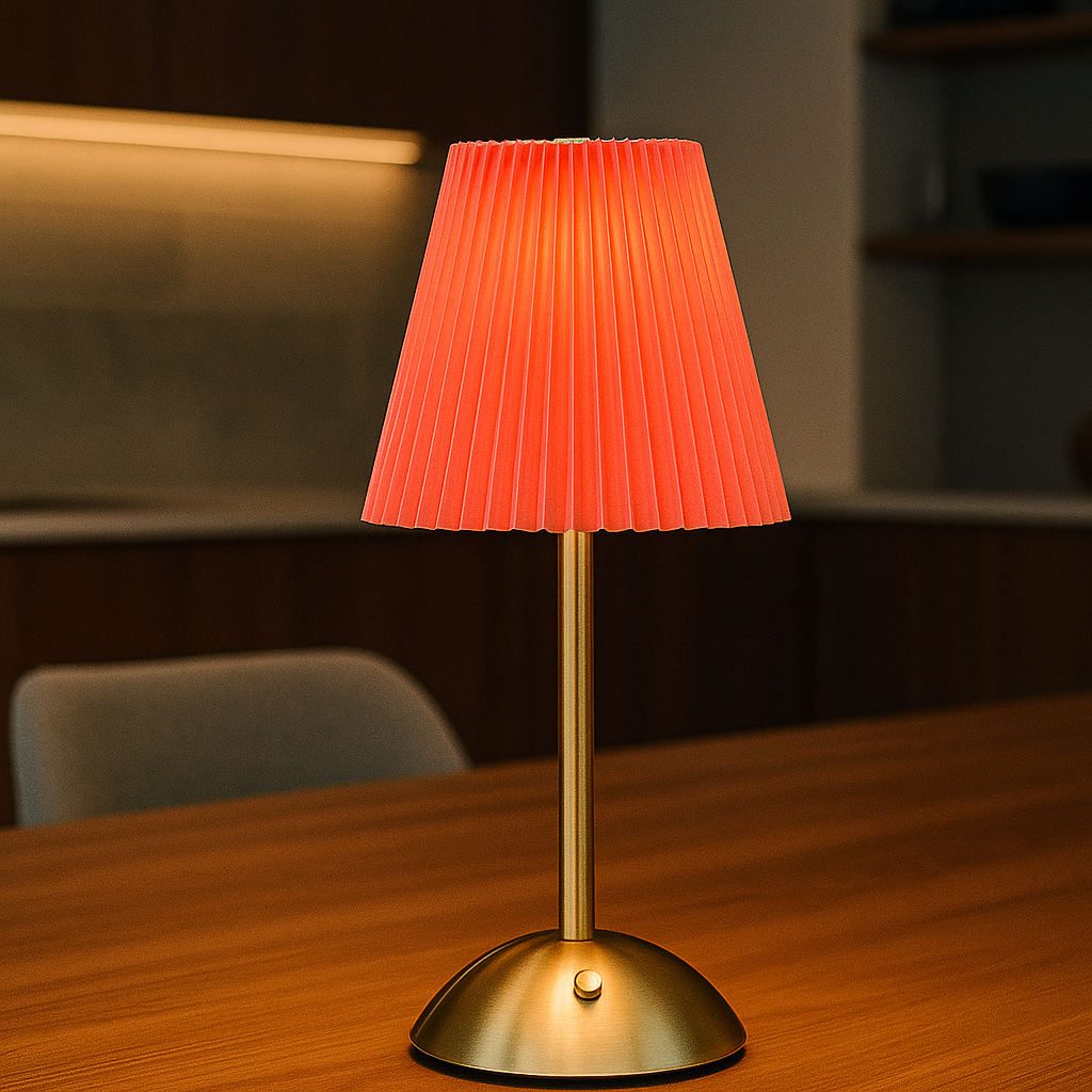 Dorella — Lampe nomade plissée rechargeable