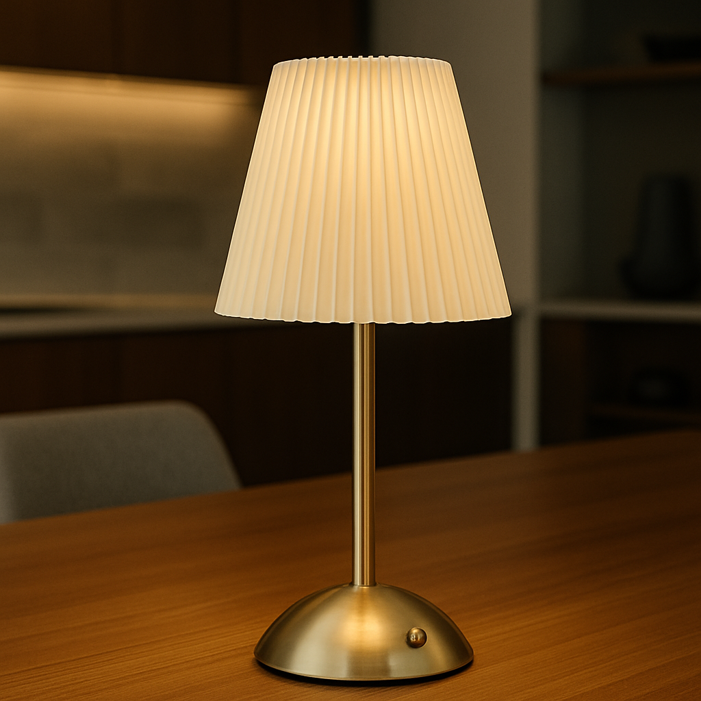 Dorella — Lampe nomade plissée rechargeable