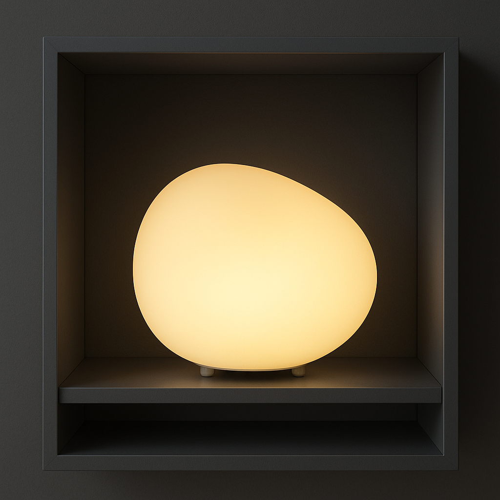 Sassolina — Lampe à poser galet en trois tailles