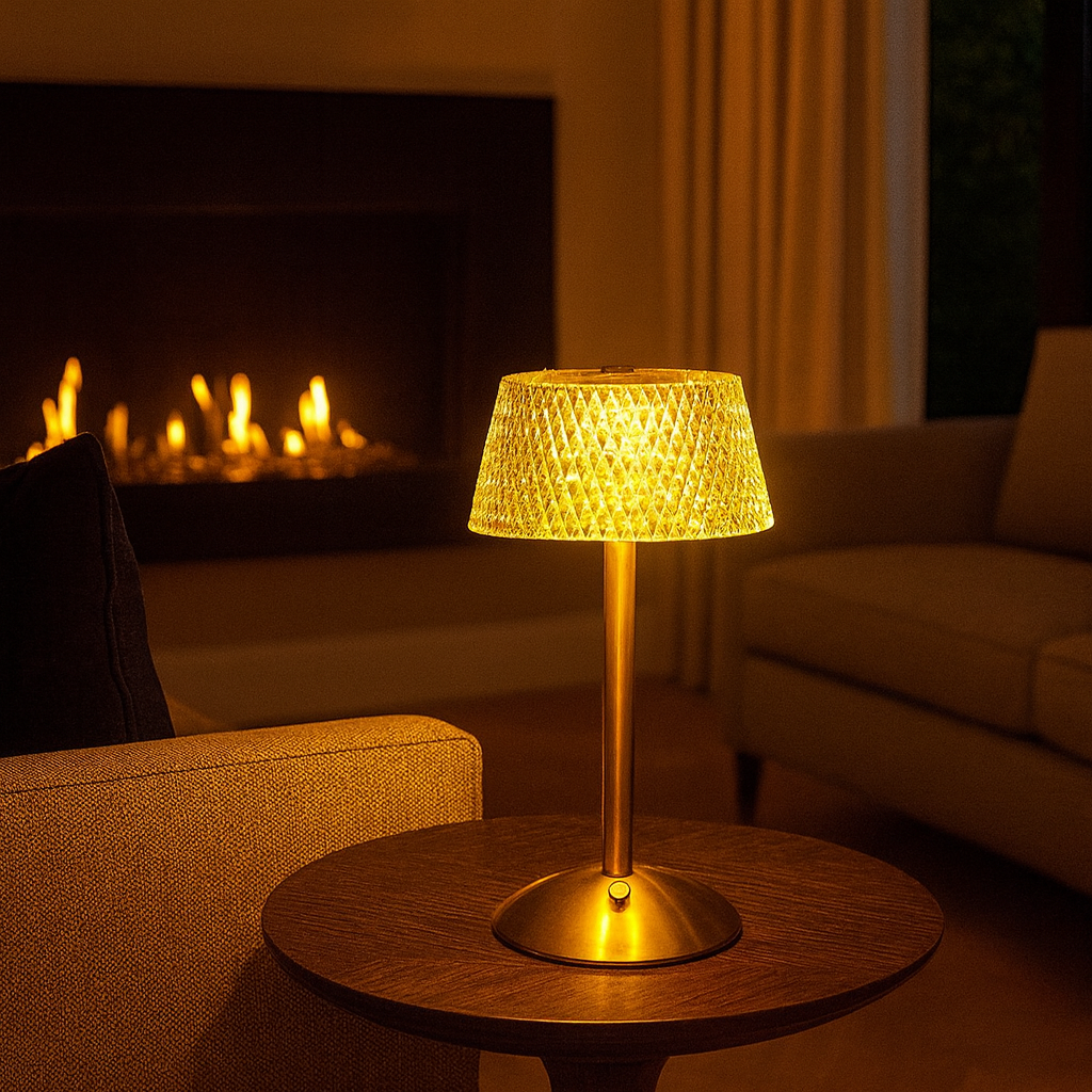 Cristana — Lampe à poser sans fil effet cristal