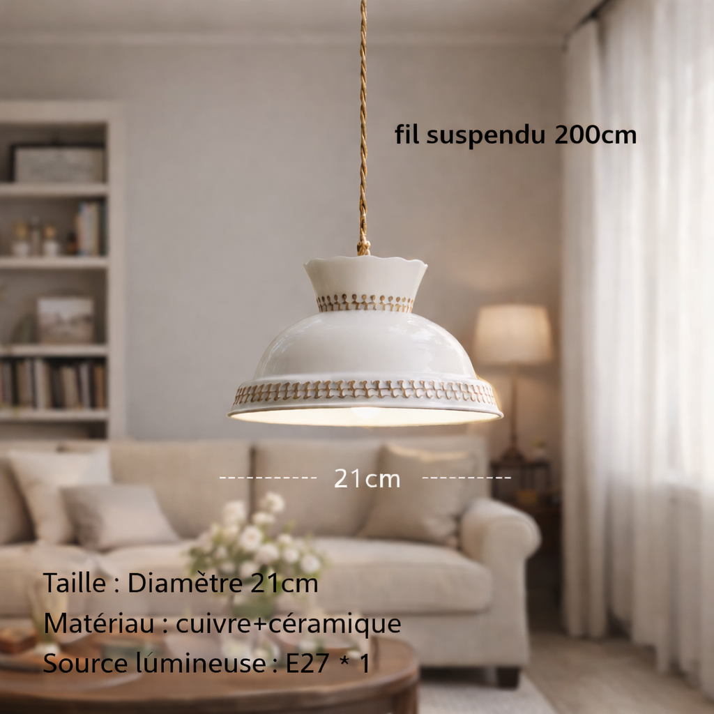Avorio — Suspension ivoire de style impérial