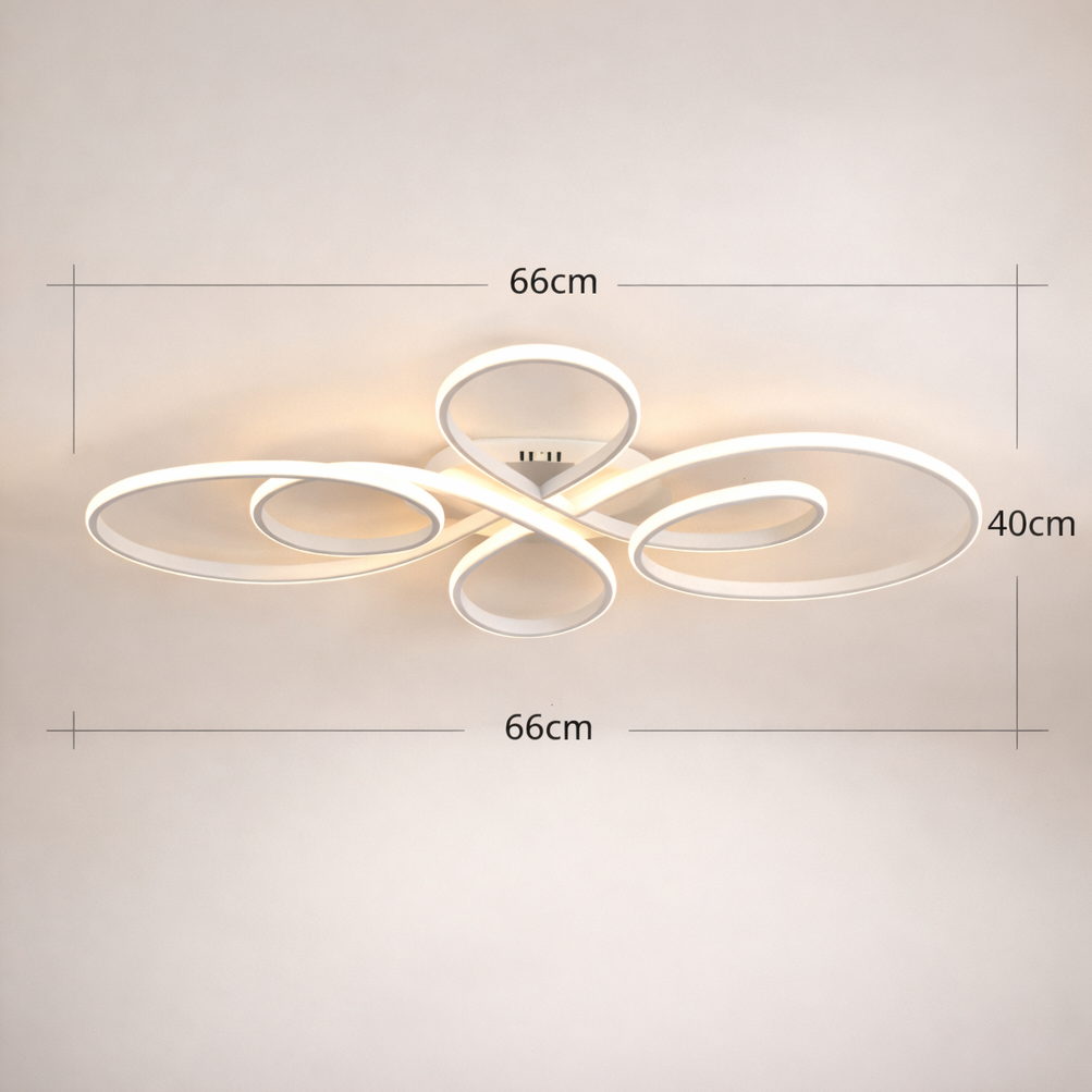 Arabella — Plafonnier à volutes sculptées