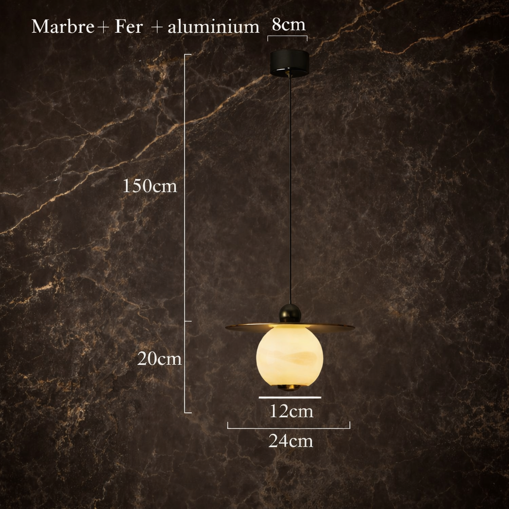Salvina — Suspension en marbre deux versions