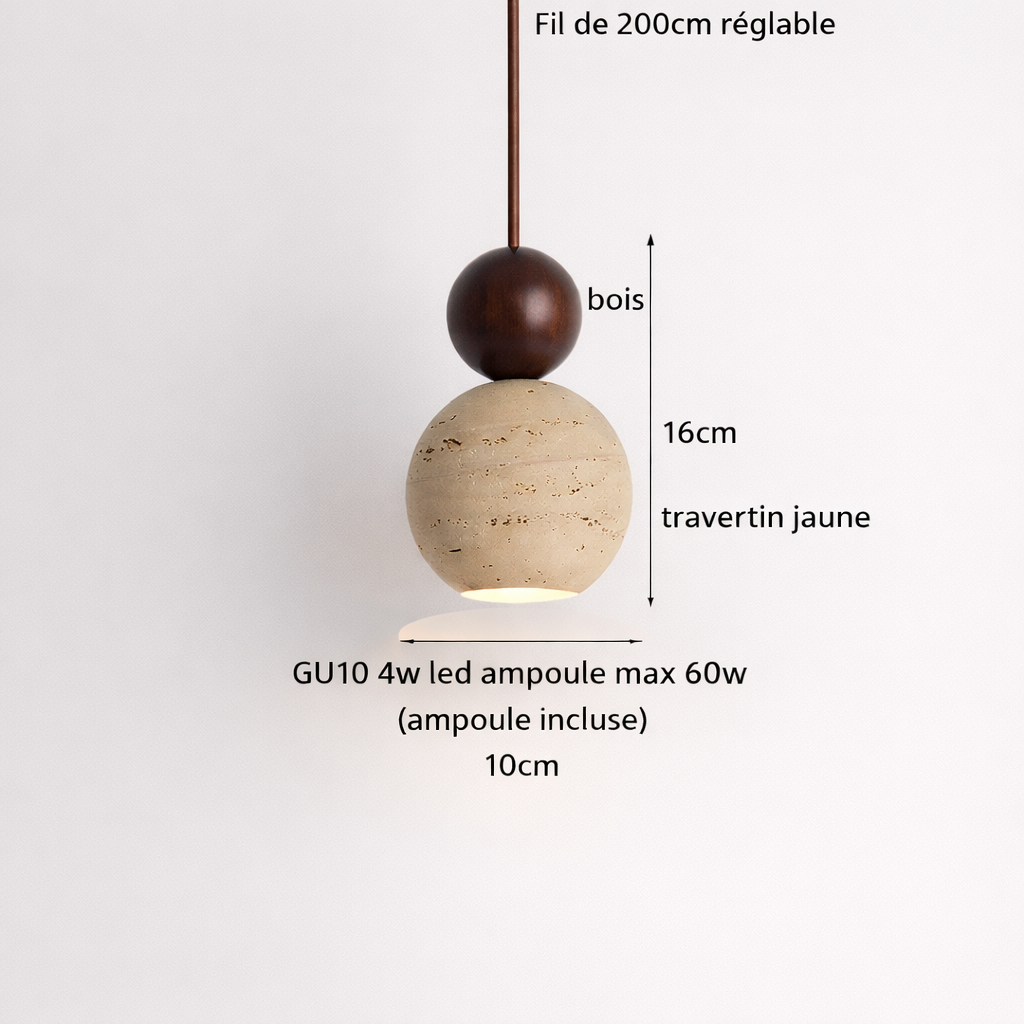 Rocella — Suspension goutte de pierre