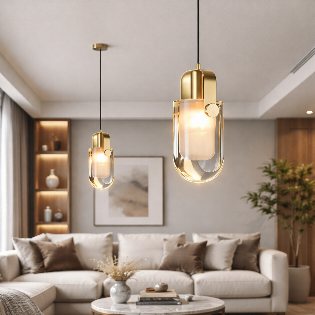 Aveline — Suspension capsule en cristal
