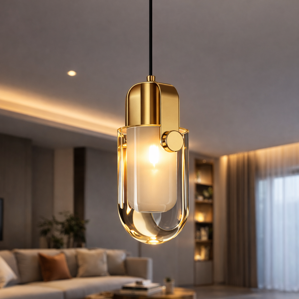Aveline — Suspension capsule en cristal
