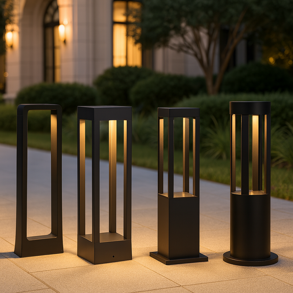 Sestria — Borne extérieure cubique à LED