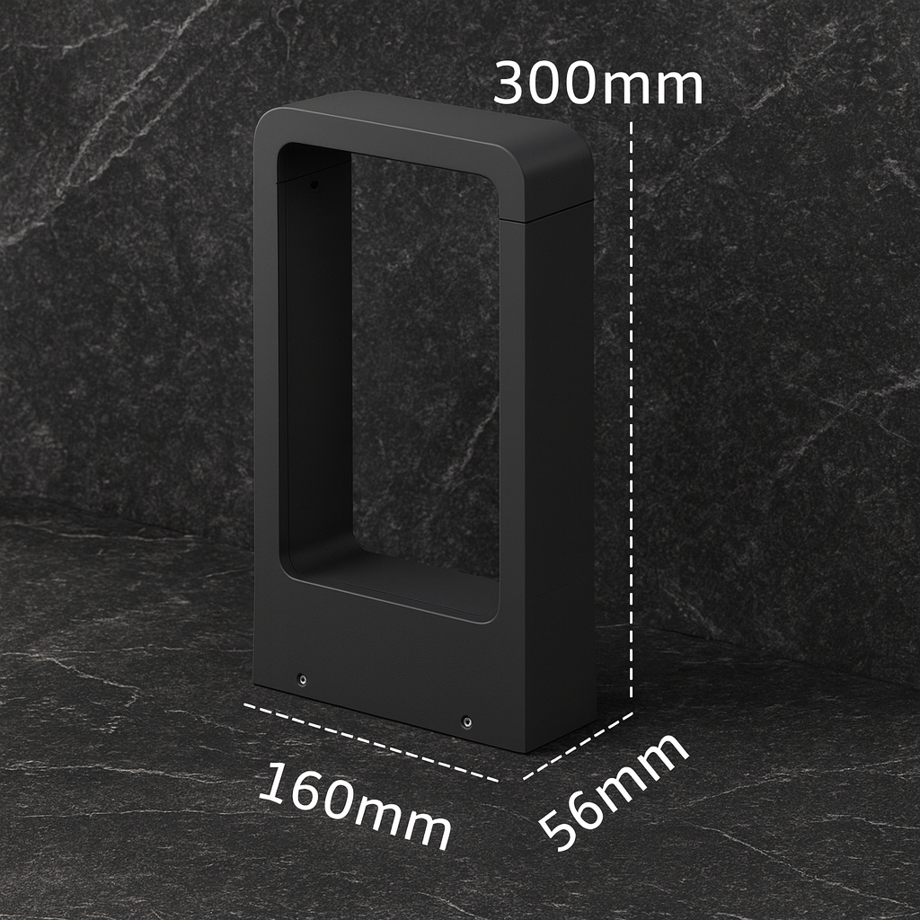 Sestria — Borne extérieure cubique à LED