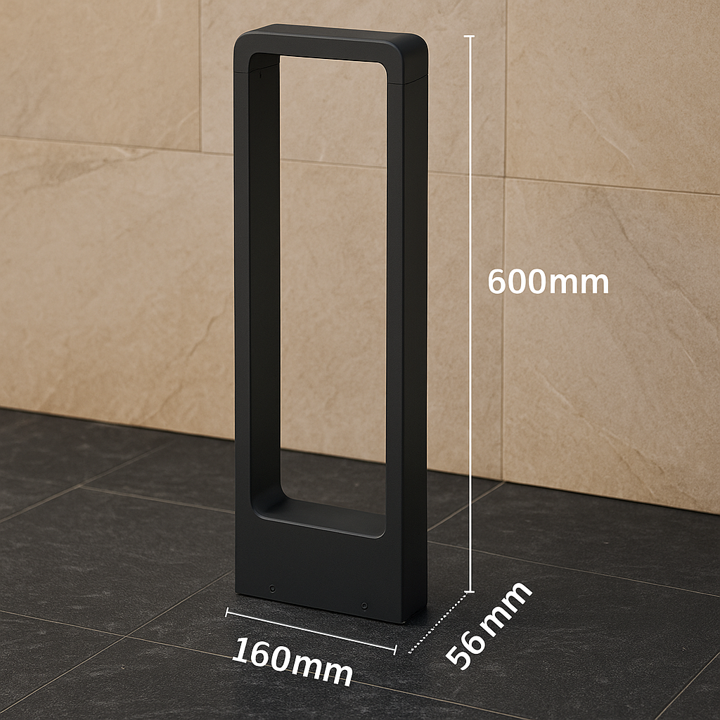 Sestria — Borne extérieure cubique à LED
