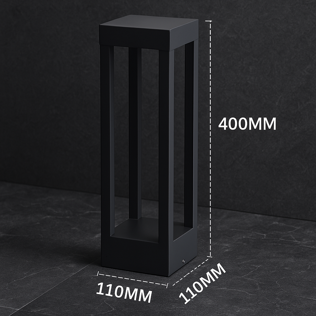 Sestria — Borne extérieure cubique à LED