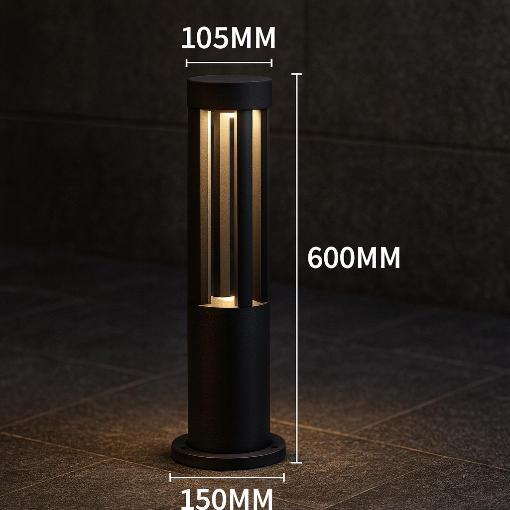 Sestria — Borne extérieure cubique à LED