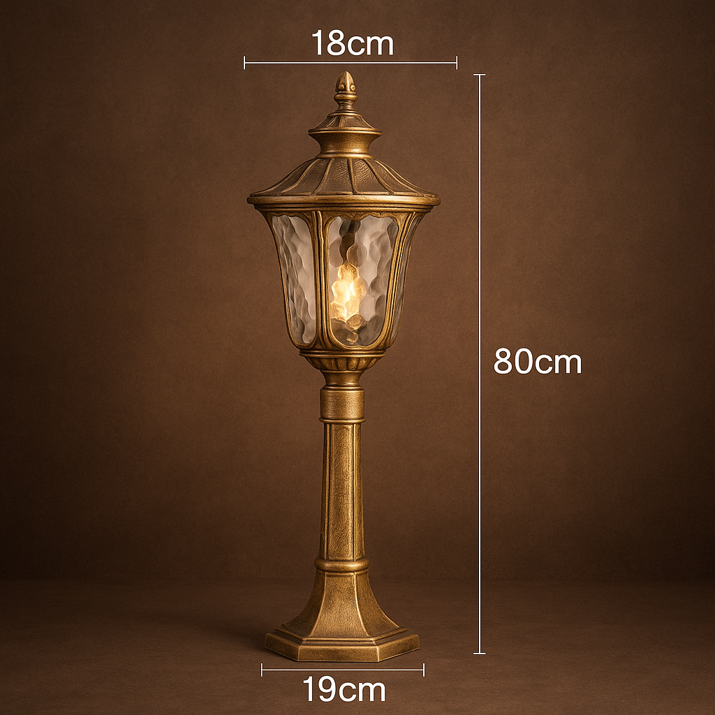 Verdina — Borne de jardin vintage en aluminium