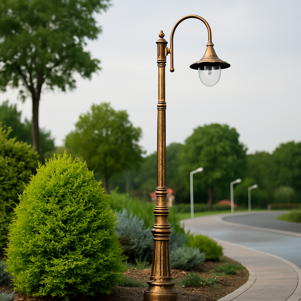 Livorna — Lampadaire de jardin bronze E27