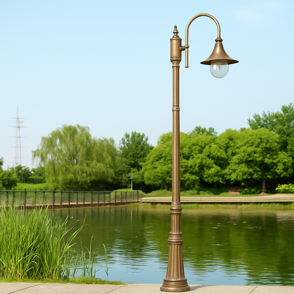 Livorna — Lampadaire de jardin bronze E27