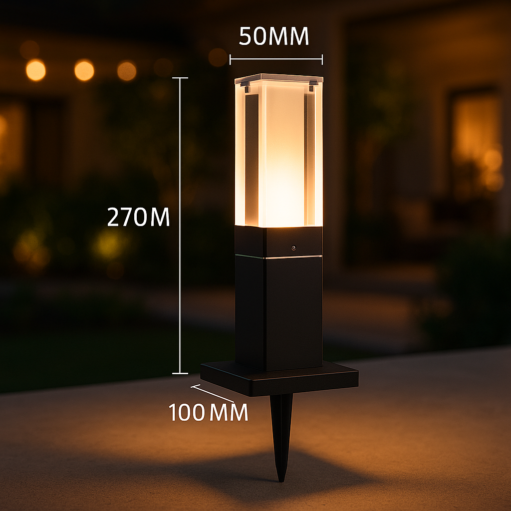 Sentia — Borne d'extérieur LED à détecteur