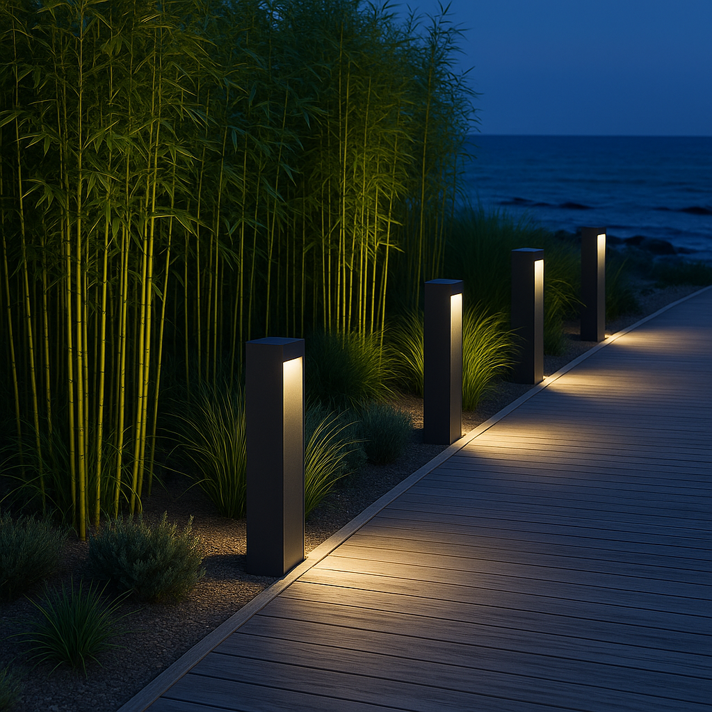 Ligura — Borne d'allée aluminium LED IP65