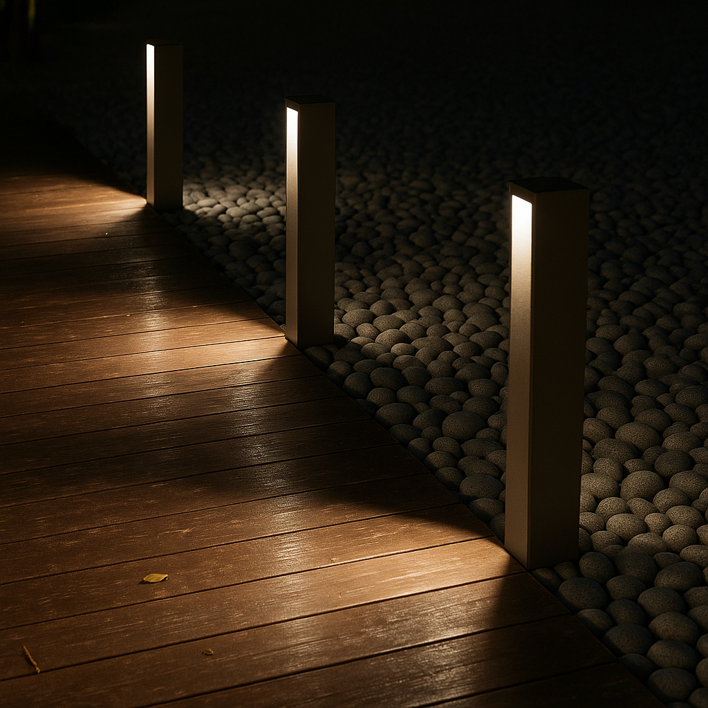 Ligura — Borne d'allée aluminium LED IP65