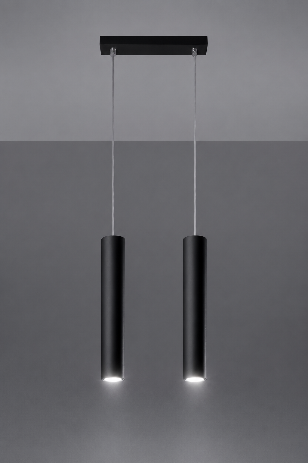 Dorina — Suspension cylindrique noire épurée