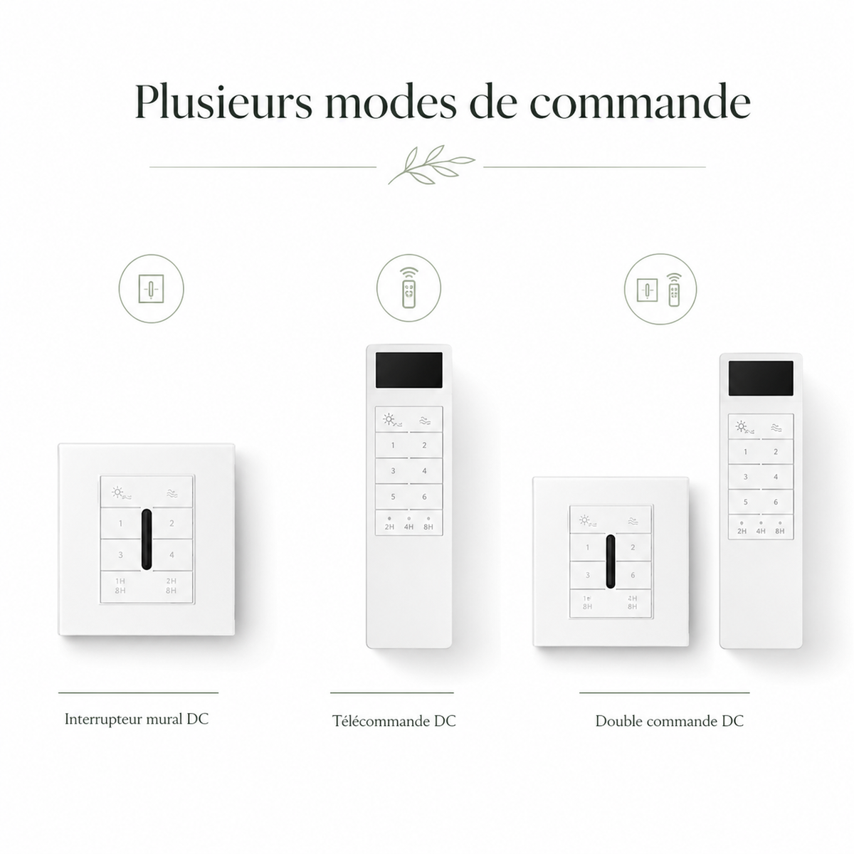 Vindra — Ventilateur de plafond moteur DC et LED