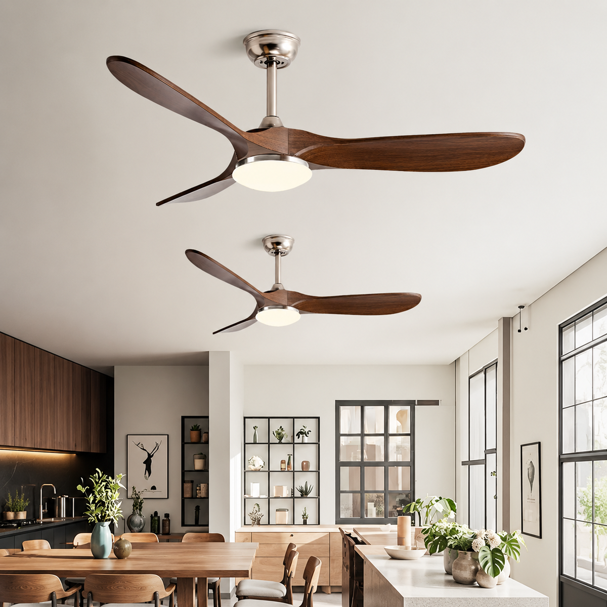 Vindra — Ventilateur de plafond moteur DC et LED