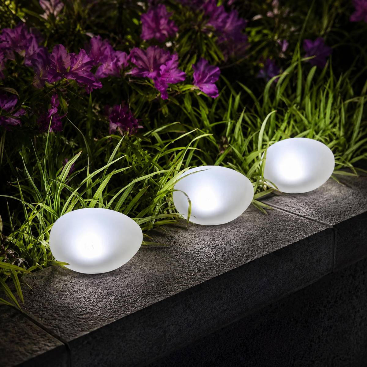 Pietra — Lampe solaire d'extérieur effet pierre