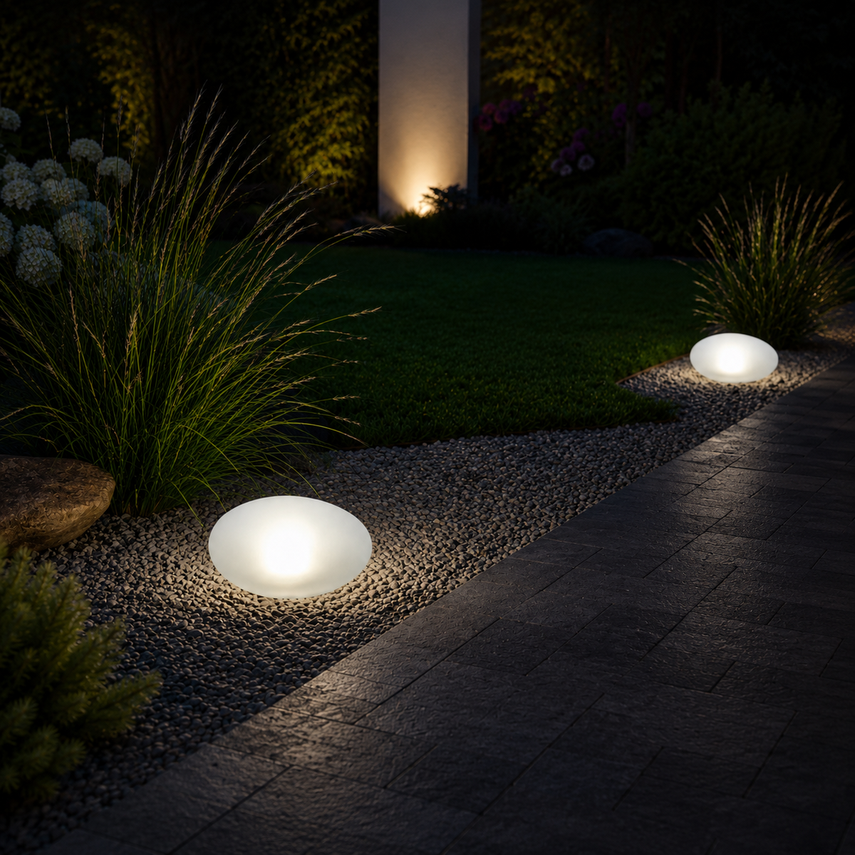 Pietra — Lampe solaire d'extérieur effet pierre