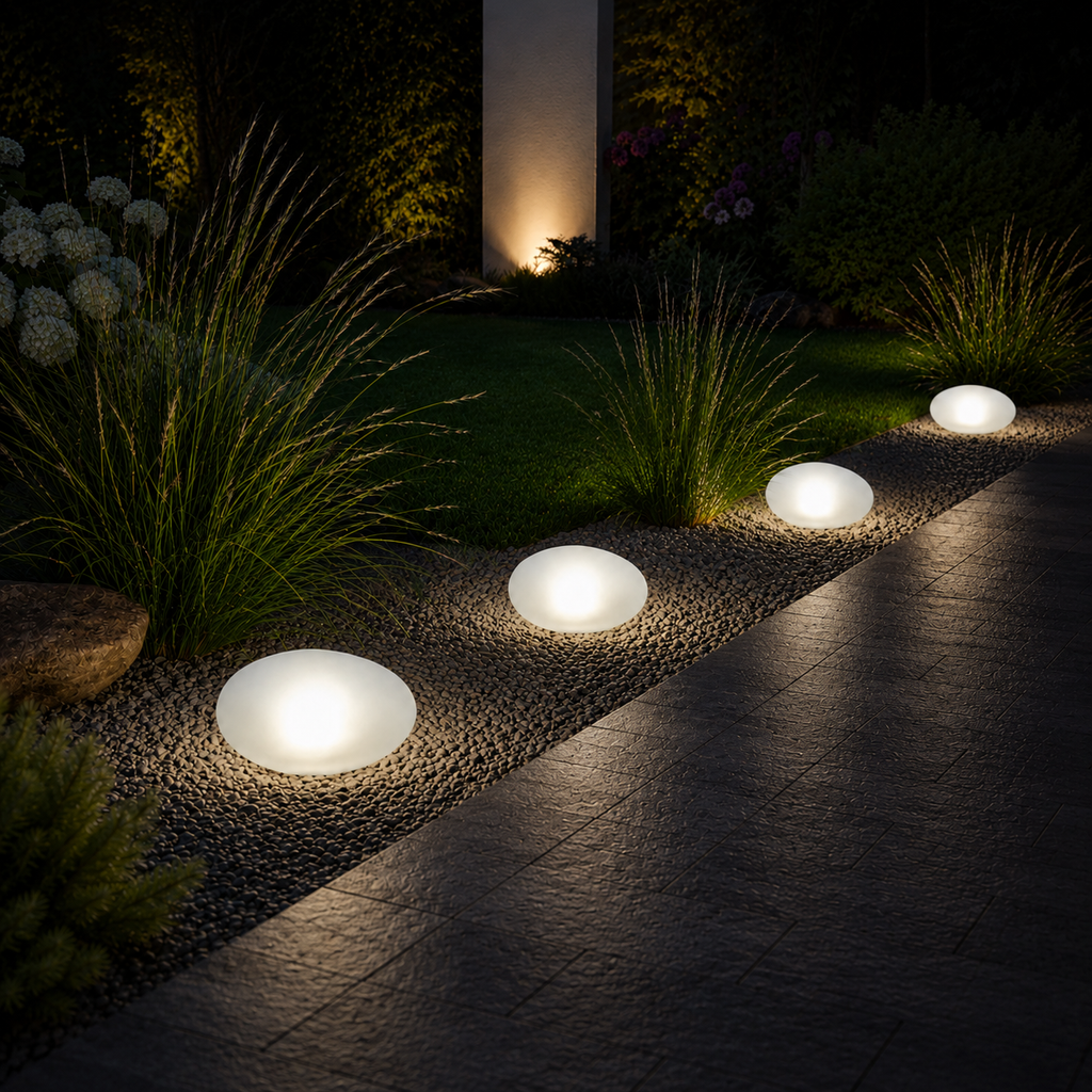 Pietra — Lampe solaire d'extérieur effet pierre