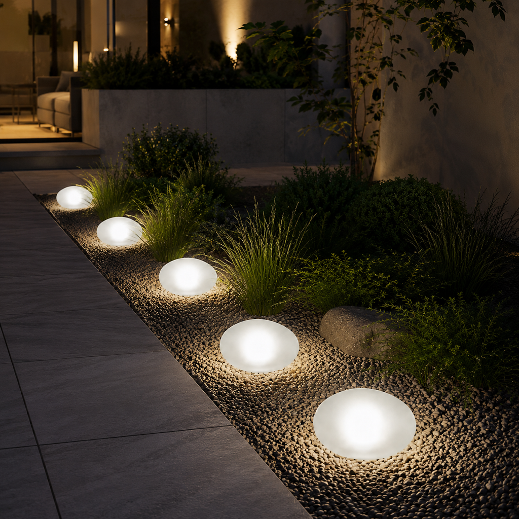 Pietra — Lampe solaire d'extérieur effet pierre