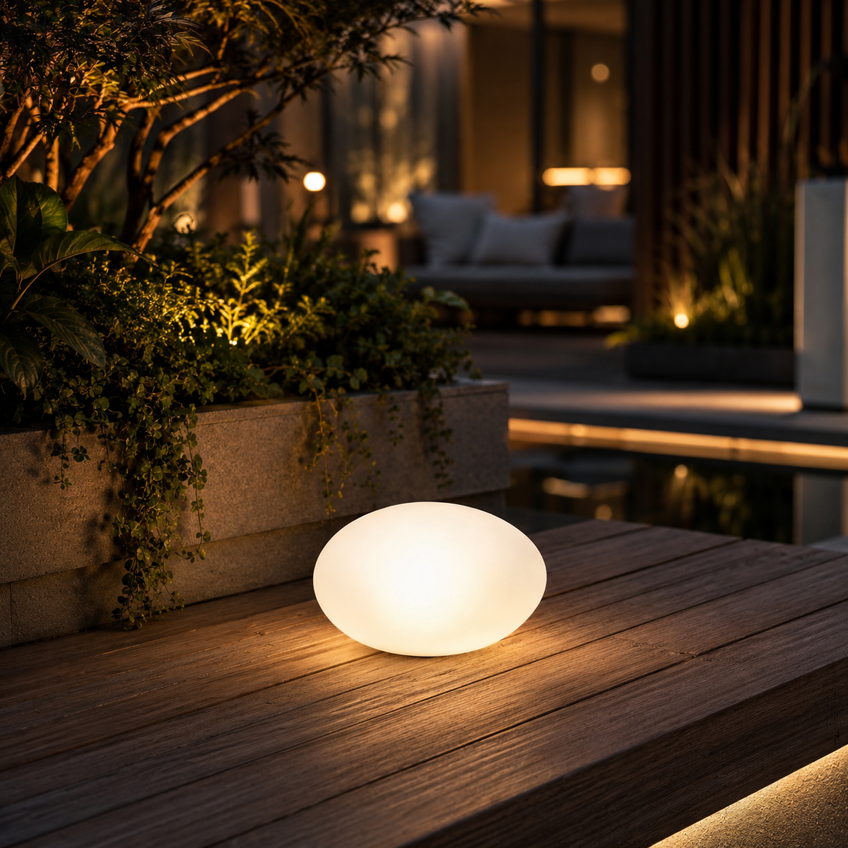 Pietra — Lampe solaire d'extérieur effet pierre