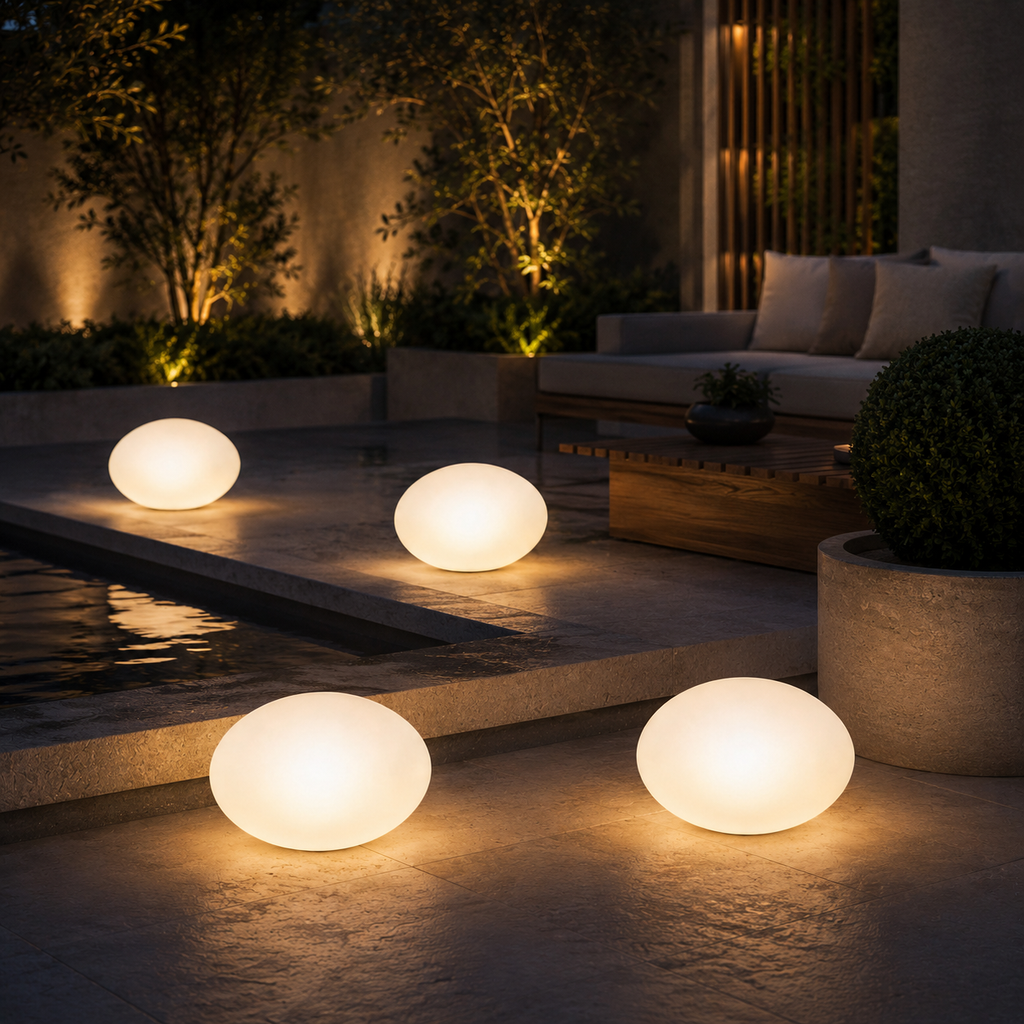 Pietra — Lampe solaire d'extérieur effet pierre