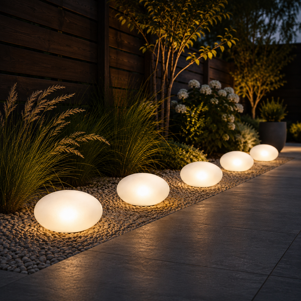 Pietra — Lampe solaire d'extérieur effet pierre
