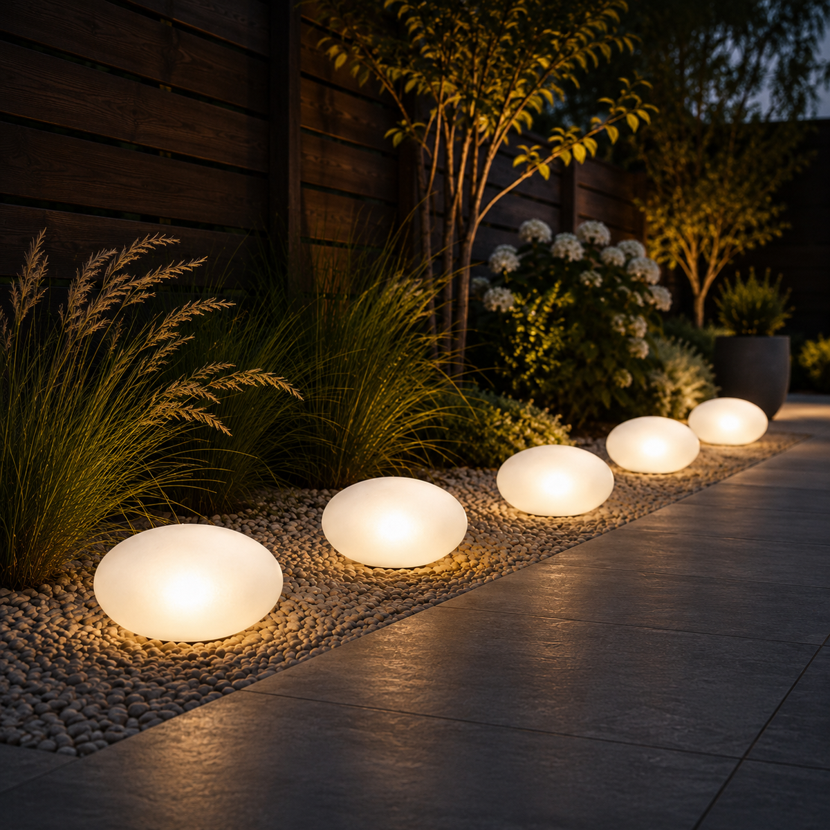 Pietra — Lampe solaire d'extérieur effet pierre