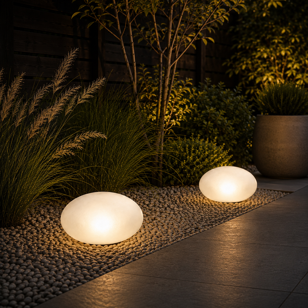 Pietra — Lampe solaire d'extérieur effet pierre