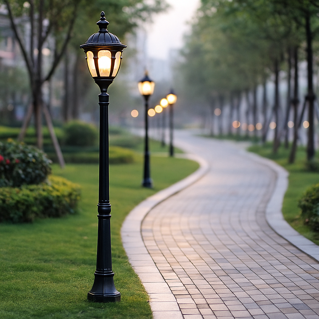 Reale — Lampadaire de jardin classique E27