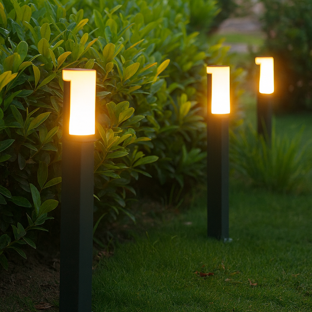 Sentia — Borne d'extérieur LED à détecteur
