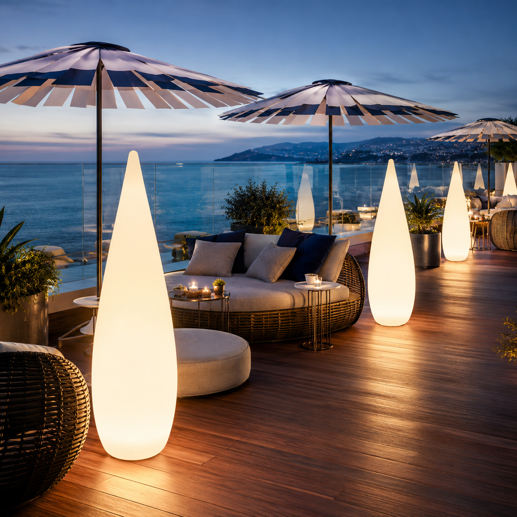 Brina — Lampe d'extérieur LED rechargeable goutte
