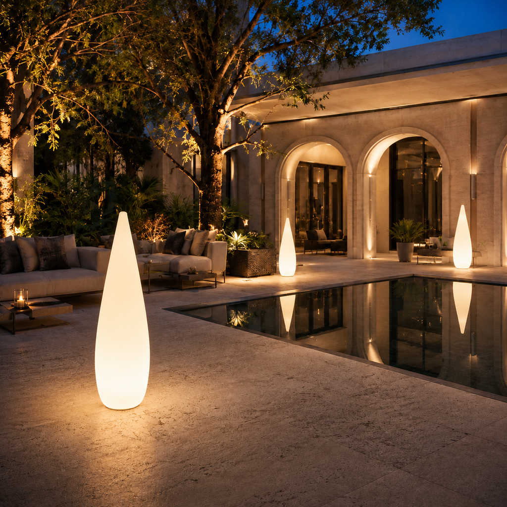 Brina — Lampe d'extérieur LED rechargeable goutte