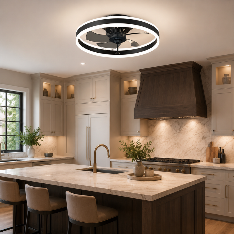 Clarane — Ventilateur de plafond compact acrylique