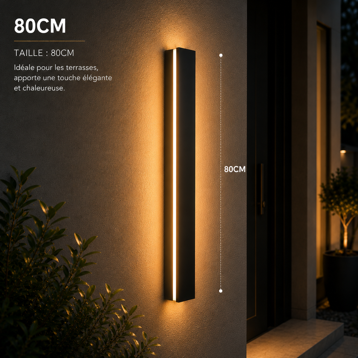 Verana — Applique murale extérieure LED IP65