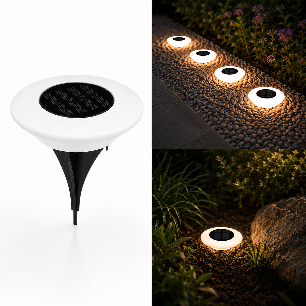 Giardina — Balise solaire de jardin LED étanche