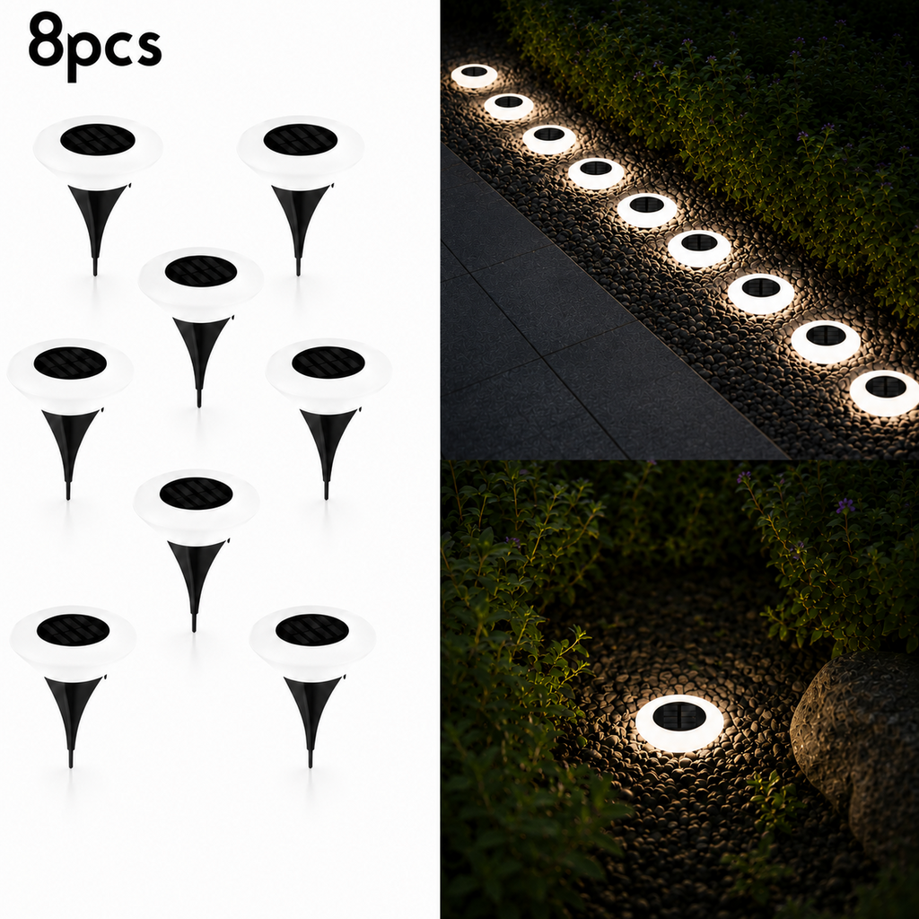 Giardina — Balise solaire de jardin LED étanche