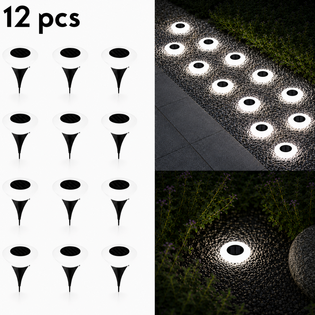 Giardina — Balise solaire de jardin LED étanche