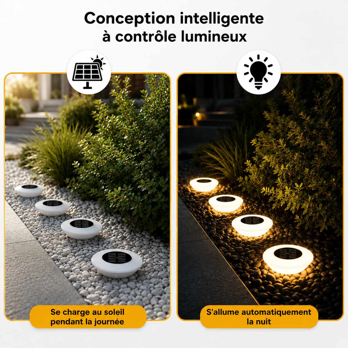 Giardina — Balise solaire de jardin LED étanche