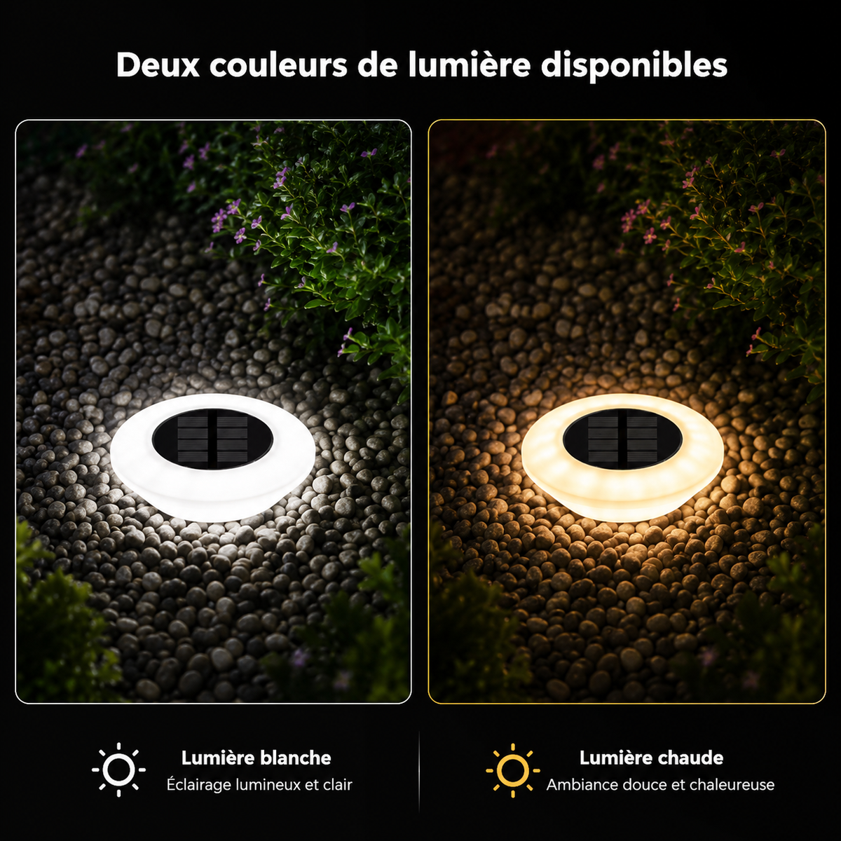 Giardina — Balise solaire de jardin LED étanche
