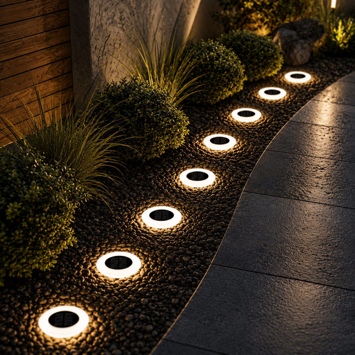 Giardina — Balise solaire de jardin LED étanche