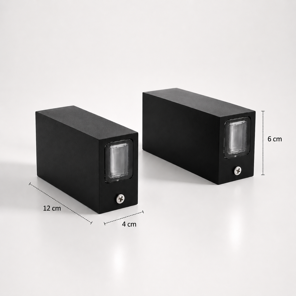 Duetta — Applique extérieure double faisceau IP65