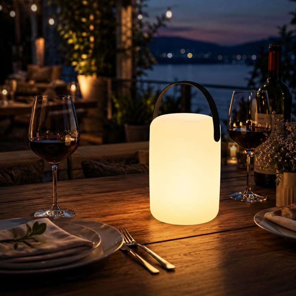 Lucciola — Lampe de table extérieure rechargeable